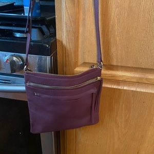 Nordstrom brand burgundy cross body.